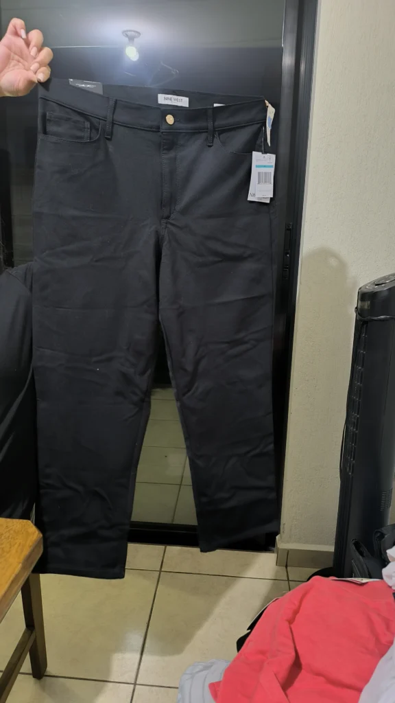 Jeans cintura alto recto